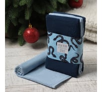 Набор махровых полотенец Этель "Звёздные змеи" 30x30 см, 3 шт, 340 г/м2, 100% хлопок 10715144