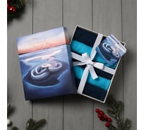 Набор махровых полотенец Этель "Лёд" 30x30 см, 5 шт, 100% хлопок, 340 гр/м2 10715156