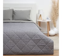 Покрывало LoveLife евро макси Cage: grey 240х210±5 см, микрофайбер, 100% п/э 10623951