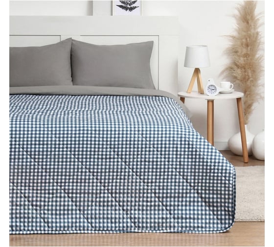 Покрывало LoveLife 2сп Blue cage 180х210±5 см, новосатин, 100%п/э 10290743 1