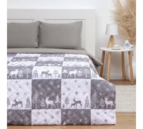 Покрывало LoveLife евро макси New year forest 240х210±5 см, микрофайбер, 100% п/э 9629499