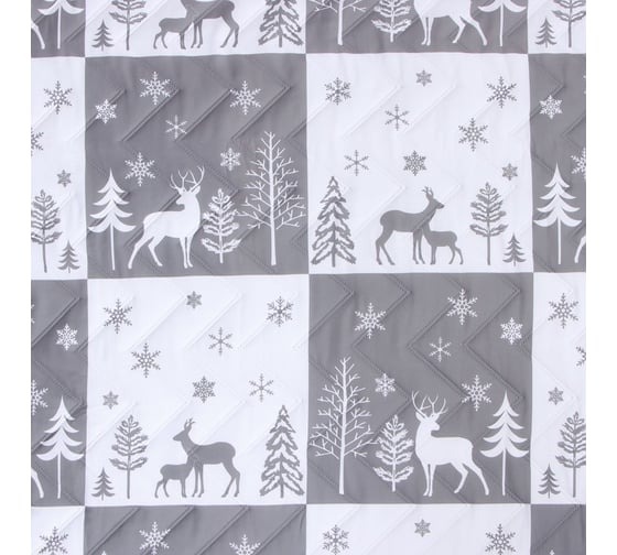 Покрывало LoveLife 1,5 сп New year forest 150х210±5 см, микрофайбер, 100% п/э 9629496