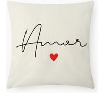 Чехол на подушку Этель Amor 45х45 см, 100% полиэстер 10511327