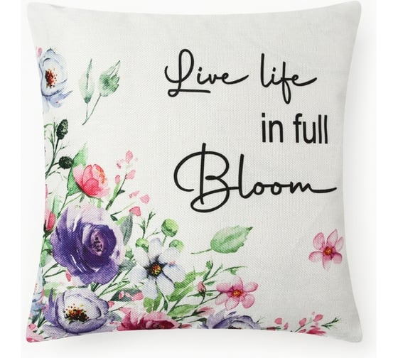 Чехол на подушку Этель Bloom 43х43см 10513479