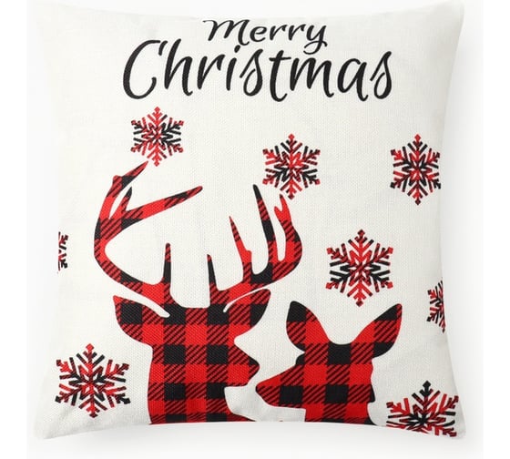 Чехол на подушку Этель Merry Christmas 43х43см 10513469