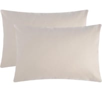 Комплект наволочек Этель бежевый, 50x70 см - 2 шт, 100% хлопок, поплин 7072243