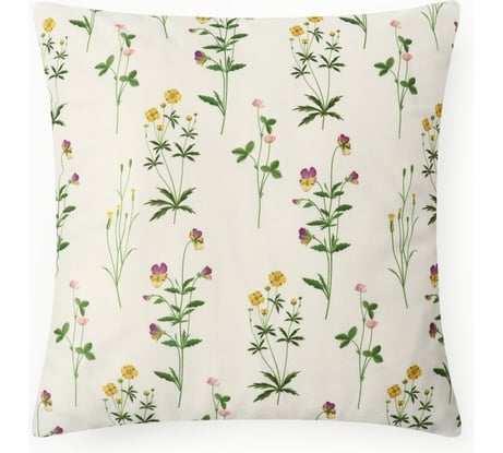 Чехол на подушку Этель Small flowers 45х45 см, 100% полиэстер 10511328