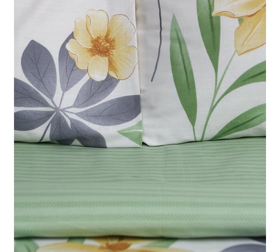 Комплект постельного белья LoveLife 2сп Yellow flowers 175х215 см, 200х225 см, 50х70см-2шт, 100%хлопок, сатин, 125г/м 9305068