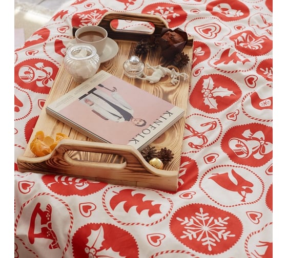 Комплект постельного белья LoveLife 2сп "New Year's gifts" 175х215 см, 200х225 см, 50х70см-2шт, 100%хлопок, сатин 6779059