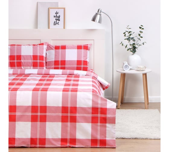 Комплект постельного белья LoveLife 2сп Square 175х215 см, 200х225 см, 50х70см-2шт, 100%хлопок, сатин 9518152 1