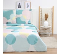 Комплект постельного белья LoveLife 1,5 сп "Бабл Гам" 153х215 см, 145х220 см, 70х70см-2шт, 100% хлопок, бязь, 125г/м2 10404326