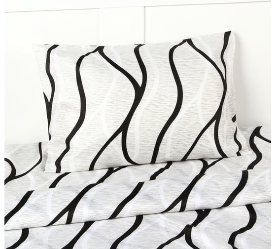 Комплект постельного белья Экономь и Я 1,5 сп 150х225 см, 150х225 см, 50х70см-1шт, 60г/м2, микрофибра 10518058 1