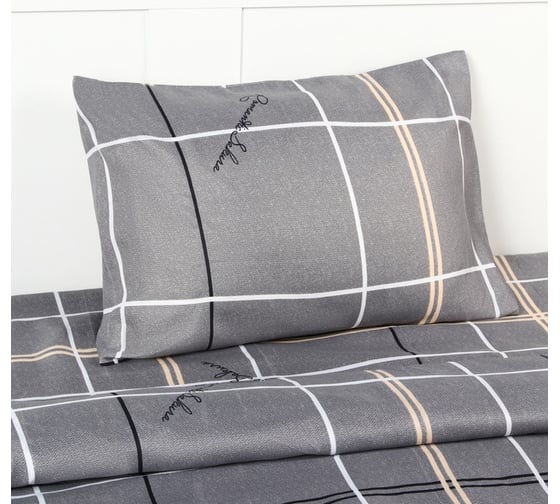 Комплект постельного белья Экономь и Я 2 сп 175х225 см, 175х225 см, 50х70см-2шт, 60г/м2, микрофибра 10518064 1
