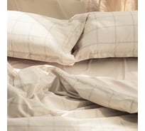 Комплект постельного белья Этель 1,5 сп Cage: beige, 143х215, 150х215, 50х70+3-2 шт, мако-сатин, 114г/м2 10060122