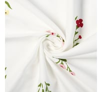 Комплект штор для кухни Этель "Цветочек", 150x150 см - 2 шт, саржа 190 г/м2, 100% хл 10783192
