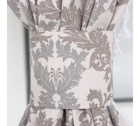 Комплект штор с подхватами для кухни Этель "Classic" 150x150 см, 2 шт., 100% хл, рогожка, 186г/м2 10658882