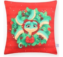 Подушка Этель "Венок" 40x40 см, 100% п/э, велюр 10454178