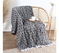 Плед Этель Leaves 200х240 см, 70% хлопок, 30% п/э, 500 гр/м2 10611683