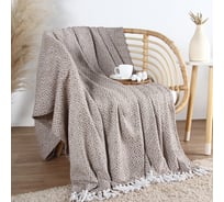 Плед Этель Diamond 220х240 см, цв. бежевый, 70% хлопок, 30% п/э, 400 гр/м2 10611688