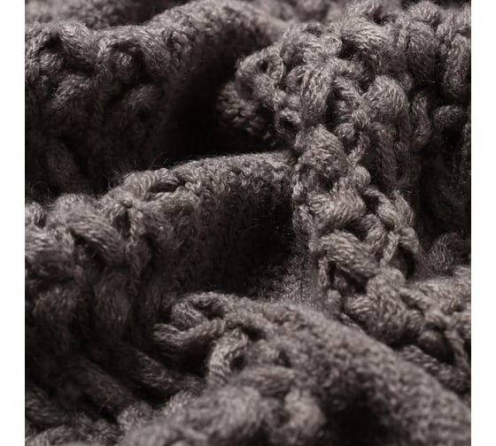 Плед Этель Gray knit 130х170 см, цв. серый, 100% акрил 10770945