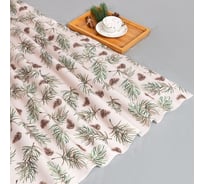 Плед Этель "Шишки" 100x150 см, флис 9223906