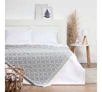 Плед Этель Home 130х180 см, цв. серый, 80%хлопок, 20% п/э 10398551