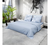 Пододеяльник Этель 220ТС 150х220 см, цв. голубой, сатин, 100% хлопок 10624052