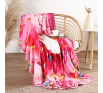 Плед Этель Пончик d=180 см, корал флис, 280 гр 10785348