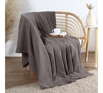 Плед Этель Waffle 150х240 см, цв. серый, вафля, 100% хлопок, 195гр/м2 10801046