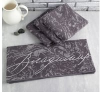 Полотенце махровое Этель "Владимир" 50x90 см, 100% хлопок, 420гр/м2 4607782