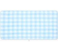 Полотенце банное Этель "Клетка", цв. синий, 70x140 см, 100% п/э, 240 г/м2 10518896