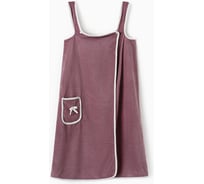 Полотенце-парео Этель "Бантик", цв. сиреневый, 70x140 см, 100% п/э, микрофибра 240 г/м2 10516879