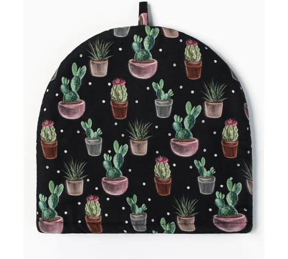 Грелка Этель Succulents 28x28 см, 100% хл, саржа 190 г/м2 10744954 1