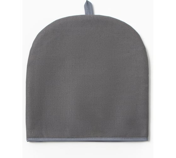 Грелка на чайник Этель Home collection grey 28x28 см, 45%лён, 55%хл 10609982 1