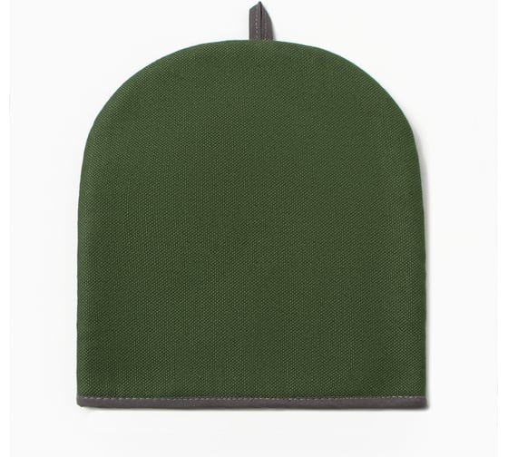 Грелка на чайник Этель Home collection green 28x28 см, 56%лён, 44%хл 10609989 1