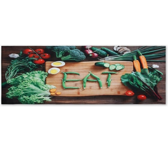Коврик для кухни Этель "EAT" 38x118 см 10516149