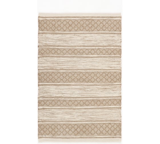 Ковер Этель Stripes 60х90 см, 50%хлопок/ 50% джут, 1550 гр/м2 10208267 1