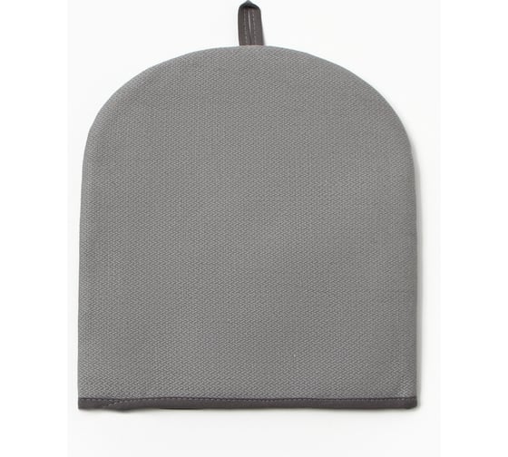 Грелка на чайник Этель Home collection grey 28x28 см, 61%лён, 39%хл 10609987 1