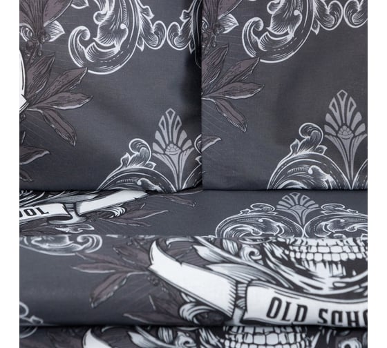 Комплект постельного белья Этель 2 сп Old school 175х215 см, 200х220 см, 70х70 см -2 шт, бязь 125 г/м2 7533830