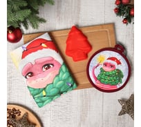 Набор подарочный Этель "Уютной зимы": полотенце 40x70 см., форма для выпекания, прихватка 10419836