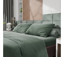 Комплект постельного белья Этель 2сп Tencel 180х210 см, 220х245 см, 50х70см-2шт, цв. оливковый 10655042