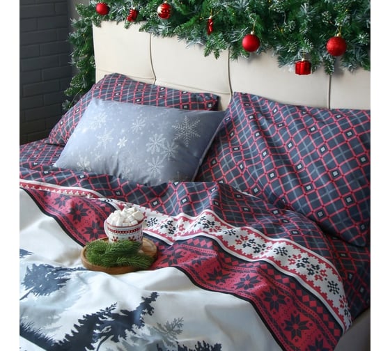 Комплект постельного белья Этель дуэт Magical forest143х215см-2шт, 220х240 см, 50х70см-2шт, бязь, 125 г/м2 7787718
