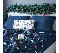 Комплект постельного белья Этель Дуэт Winter animals 143х215 см - 2 шт, 220х240 см, 70х70 см - 2 шт, бязь 4935598