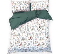 Комплект постельного белья Этель евро Alpine meadow 200х217 см, 220х240 см, 50х70 см - 2 шт, поплин, хл 100% 10629903