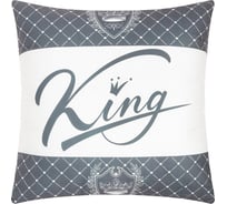 Подушка Этель "King" 40x40 см, велюр, 100% п/э 9101177