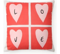 Подушка Этель "Love", 40х40 см, 100% п/э, велюр 10781898