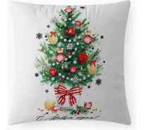Подушка Этель "Новогодняя ель", 40х40 см, 100% п/э, велюр 7787602