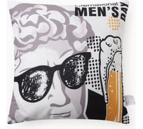 Подушка декоративная Этель "Men's day" 40x40 см, велюр, 100% п/э 10805386