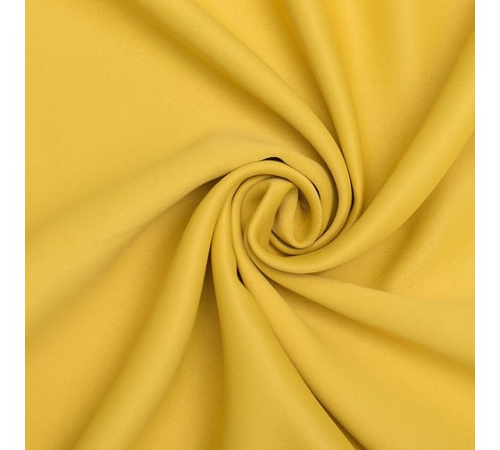 Штора портьерная Этель 250x265, желтый, блэкаут, 100% п/э 9364944
