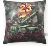 Подушка декоративная Этель "Танк" 40x40 см, велюр, 100% п/э 10805393